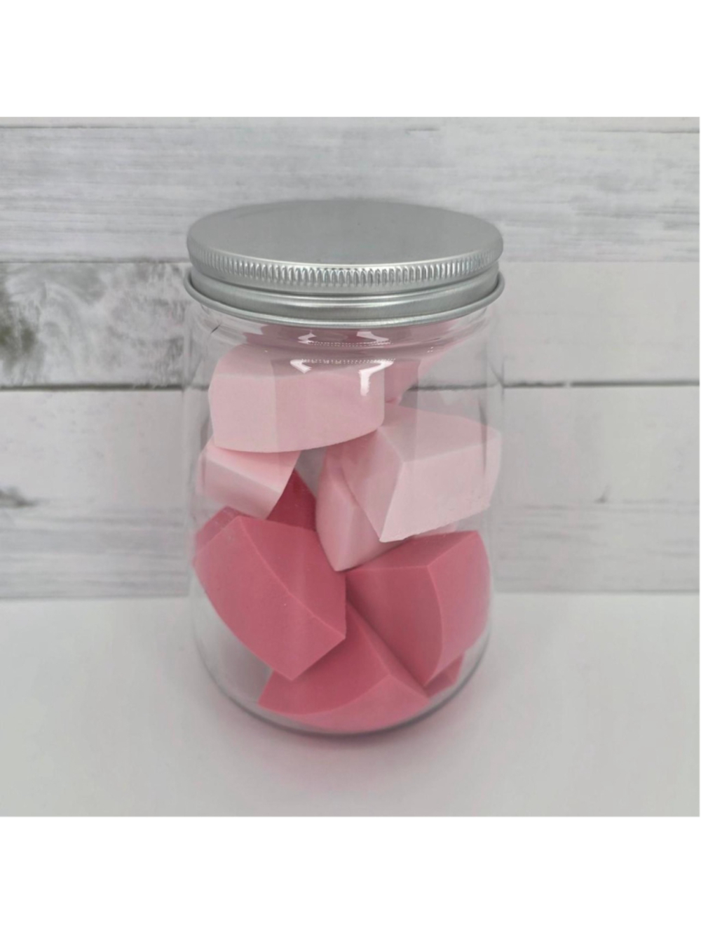 Pink beauty blender set in a jar 12ct